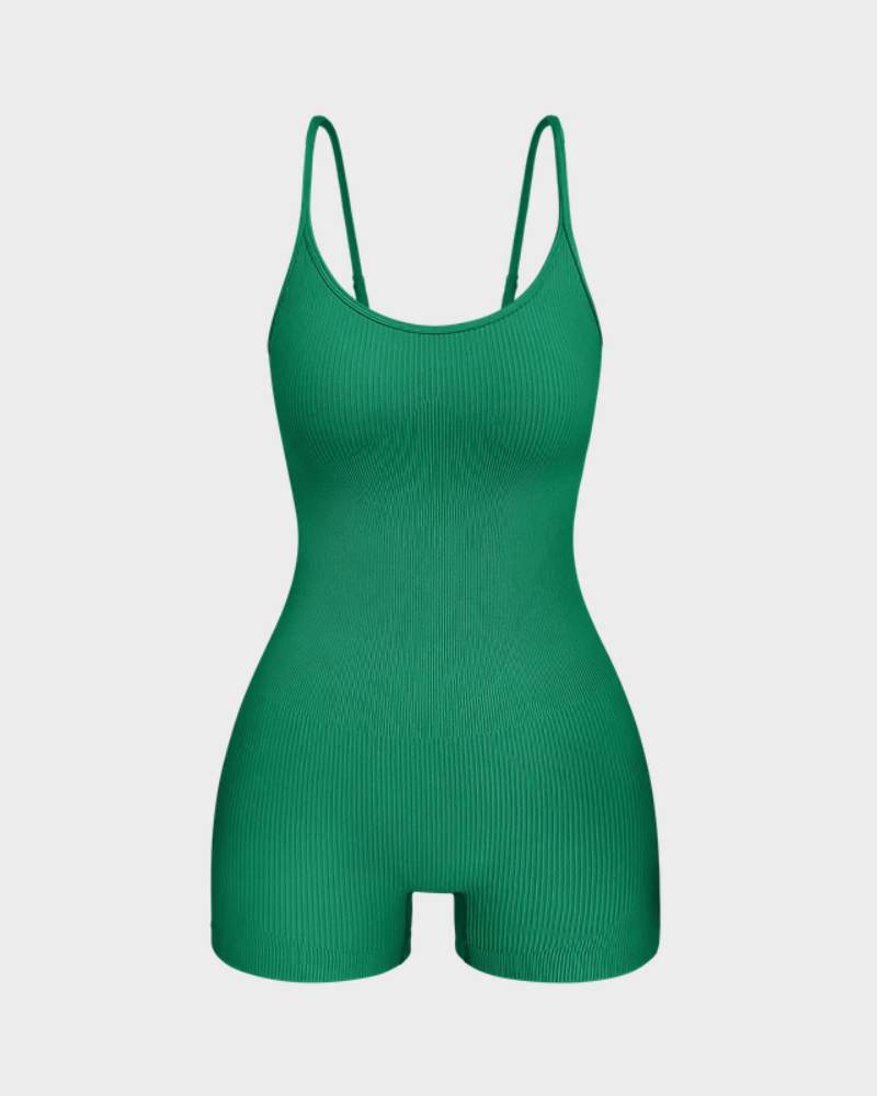 Slimming Spaghetti Strap Romper Shorts