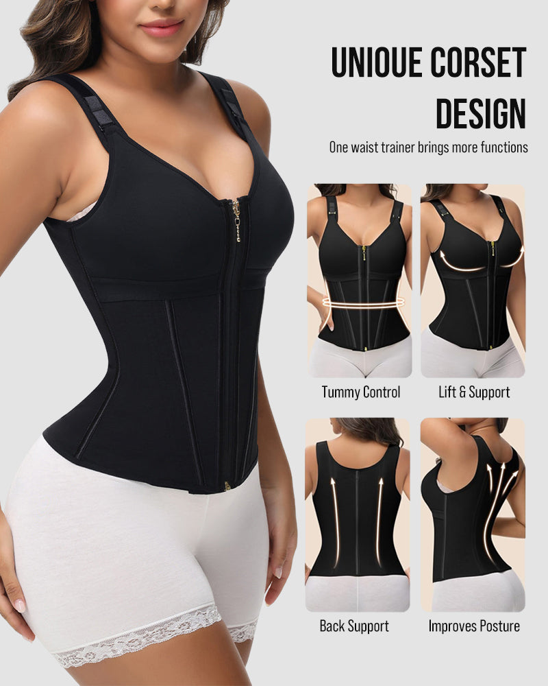 Double Layer Tummy Control Shaper with Bra