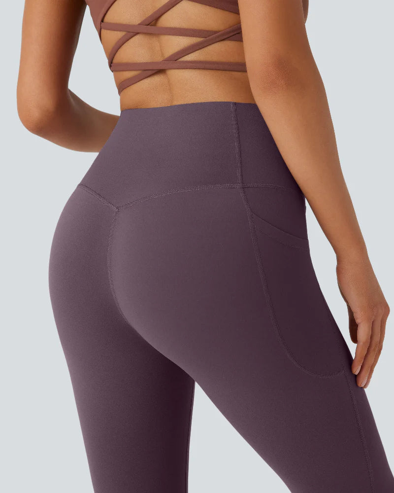 Slimming High-Waist Yoga Leggings with Pockets
