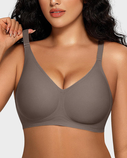 Seamless Deep V Push-Up Wireless Bra For Women