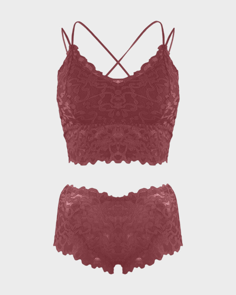 Romantic Lace Bralette & Panty Bundle