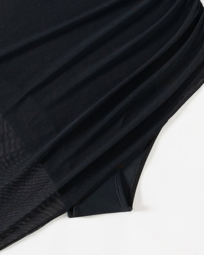 Slimming Mesh Sheer Sarong Wraps Bathing Suit