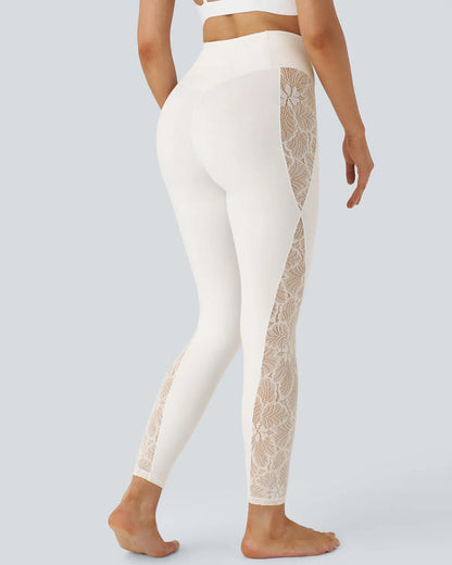 High-Waist Tummy Control Butt Lifting Lace Leggings